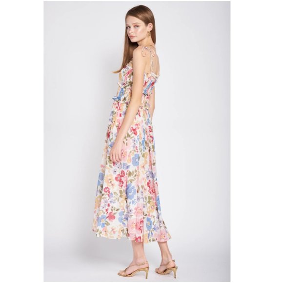 En Saison Floral Midi Dress - Multicolor - Picture 4 of 4